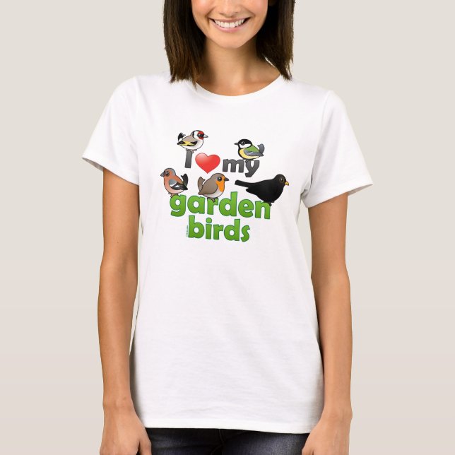 Camiseta Amo Mis Aves Jardín (Anverso)