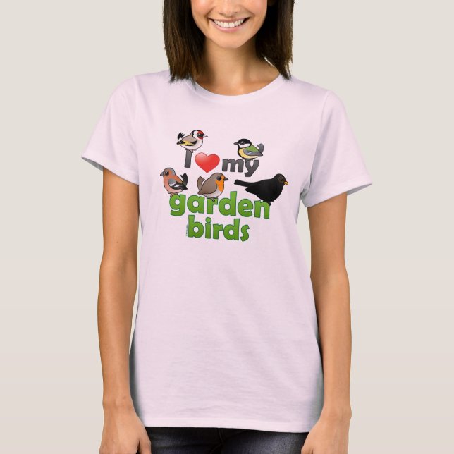 Camiseta Amo Mis Aves Jardín (Anverso)