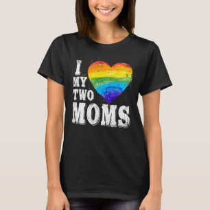 Camiseta Amo Mis Dos Madres Lgbt Gay Lesbian Trans Clothin