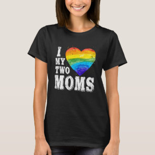 Camiseta Amo Mis Dos Madres Lgbt Gay Lesbian Trans Clothin