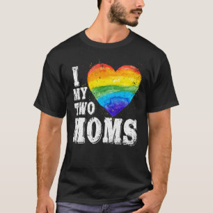 Camiseta Amo Mis Dos Madres Lgbt Gay Lesbian Trans Clothin