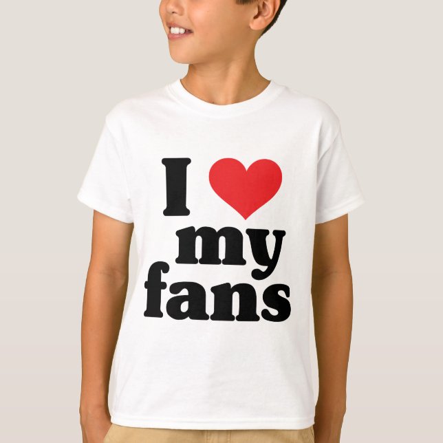Camiseta Amo mis fans (Anverso)