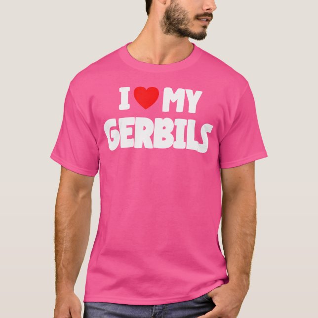 Camiseta Amo Mis Gerbils (Anverso)