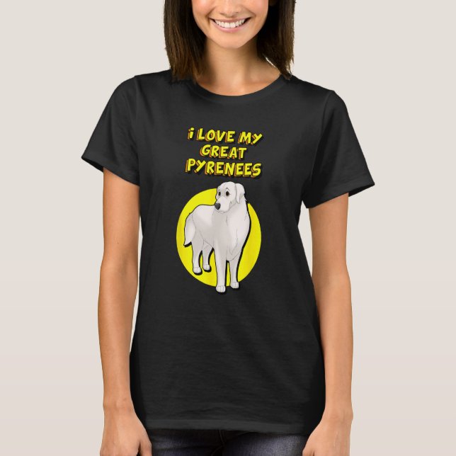 Camiseta Amo Mis Grandes Pirineos (Anverso)