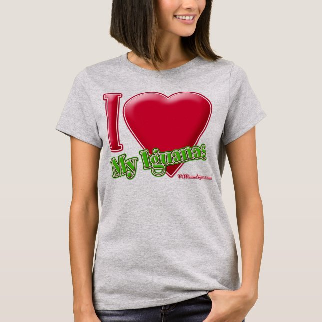 Camiseta Amo Mis Iguanas (Anverso)