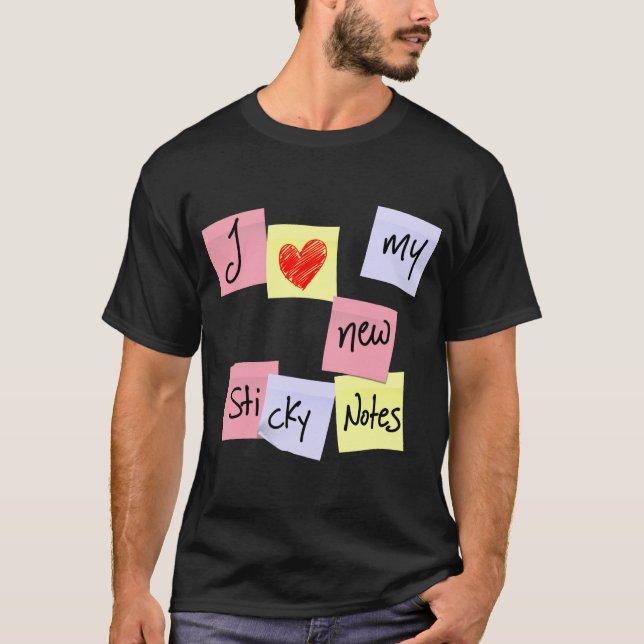 CAMISETA AMO MIS NOTAS PEGAJOSAS (Anverso)