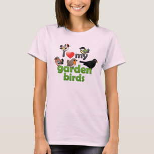 Camiseta Amo mis pájaros del jardín