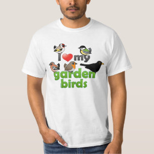 Camiseta Amo mis pájaros del jardín