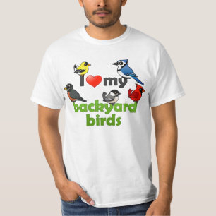 Camiseta Amo mis pájaros del patio trasero