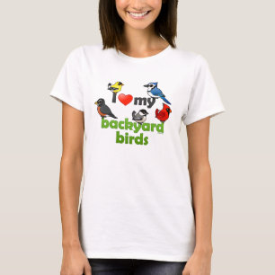 Camiseta Amo mis pájaros del patio trasero