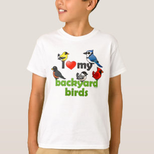 Camiseta Amo mis pájaros del patio trasero