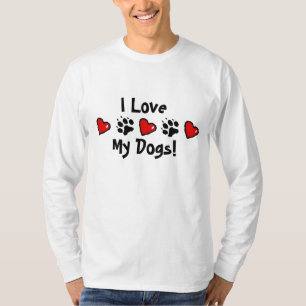 Camiseta Amo mis perros