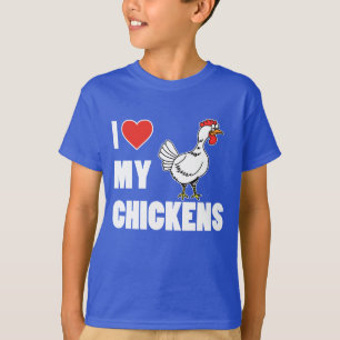 Camiseta Amo mis pollos (la oscuridad de los niños)