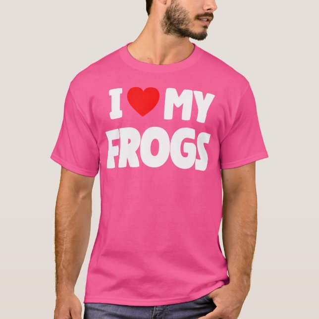 Camiseta Amo Mis Ranas (Anverso)