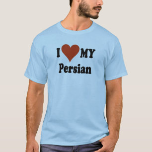 Camiseta Amo mis regalos y ropa del gato persa