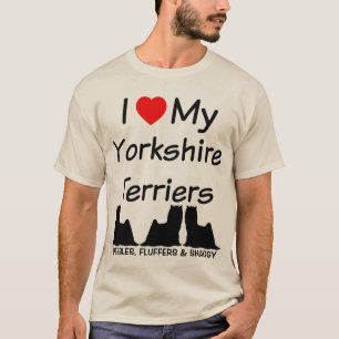 Camiseta Amo Mis TRES Perros Terribles De Yorkshire