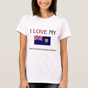 Camiseta Amo mis turcos y abuela del isleño de Caicos