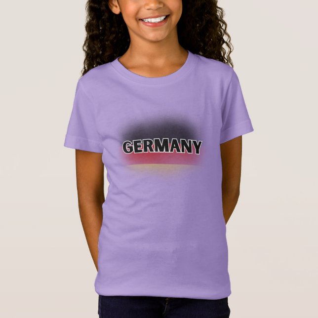 Camiseta Amo moderno Alemania Bandera Europa Souvenir (Anverso)