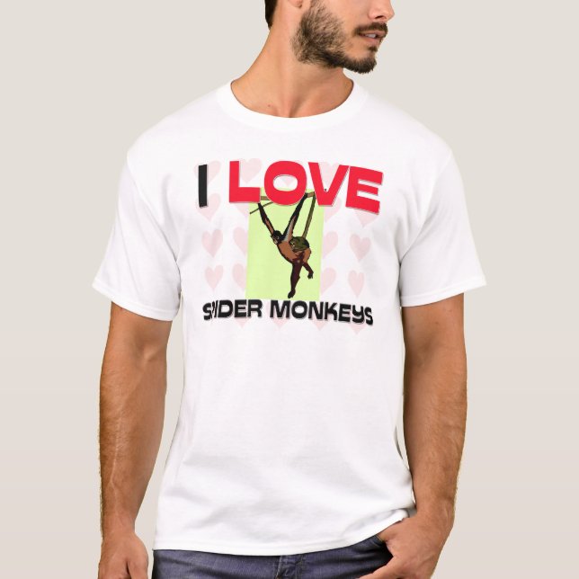 Camiseta Amo monos de araña (Anverso)