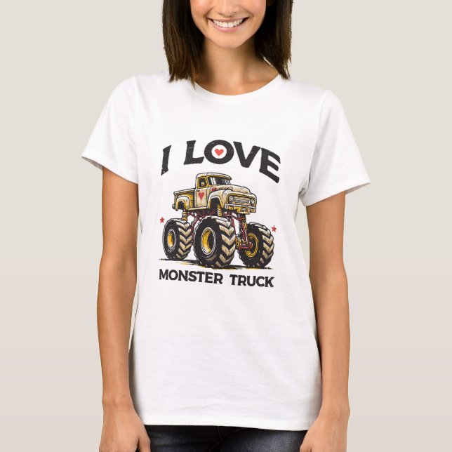 Camiseta Amo Monster Truck (Anverso)