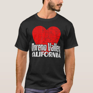 Camiseta Amo Moreno Valley California Retro Gran Corazón Va