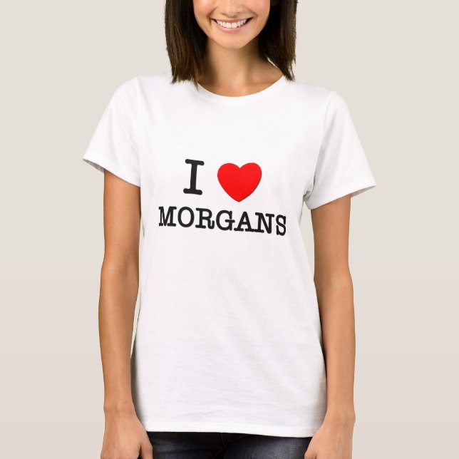 Camiseta Amo Morgans (los caballos) (Anverso)