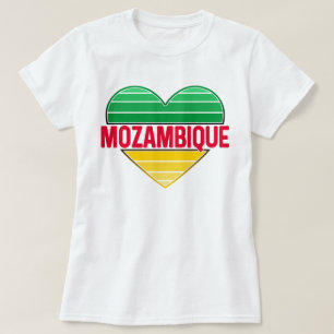 Camiseta Amo Mozambique, el corazón de Mozambique