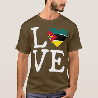 Camiseta amo mozambique mozambique