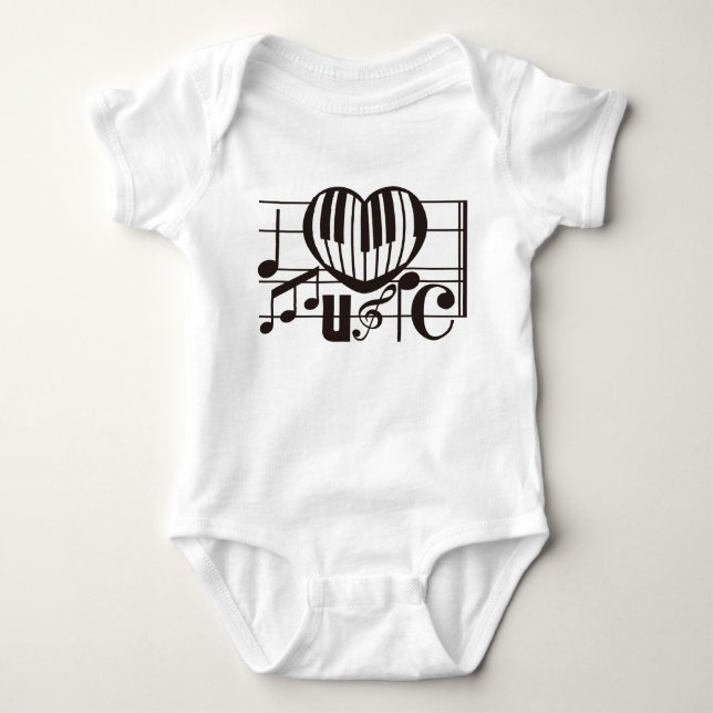 CAMISETA AMO MÚSICA (Anverso)