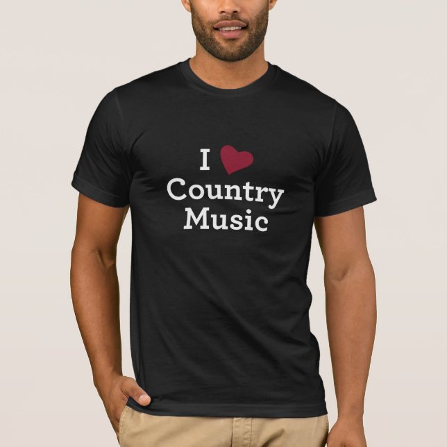 Camiseta Amo música country (Anverso)