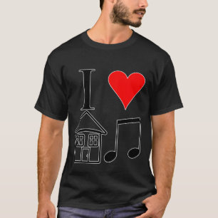 Camiseta Amo música de la casa