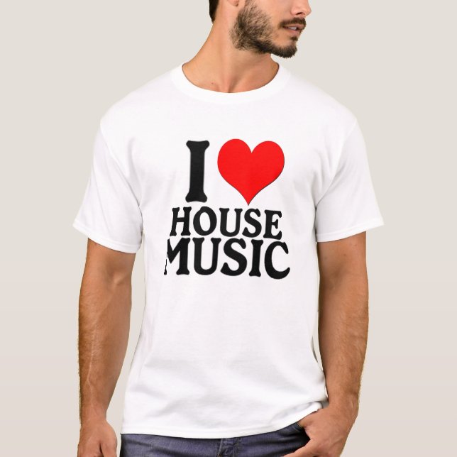 CAMISETA AMO MÚSICA DE LA CASA (Anverso)