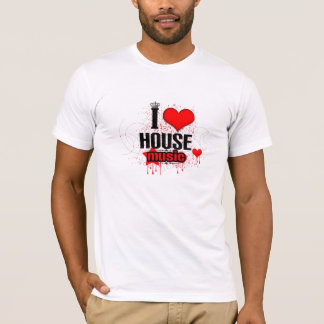 Camiseta amo música de la casa