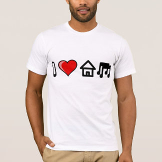 CAMISETA AMO MÚSICA DE LA CASA