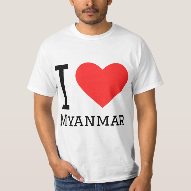 Camiseta Amo Myanmar (Anverso)