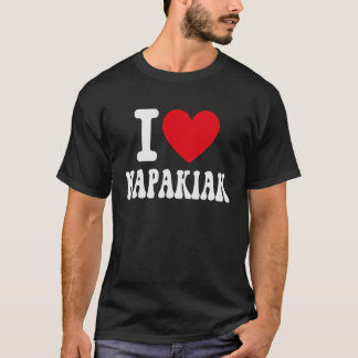 Camiseta Amo NAPAKIAK Alaska Corazón Recuerdo Orgullo de la