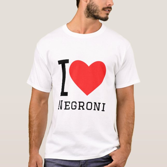 Camiseta Amo Negroni (Anverso)