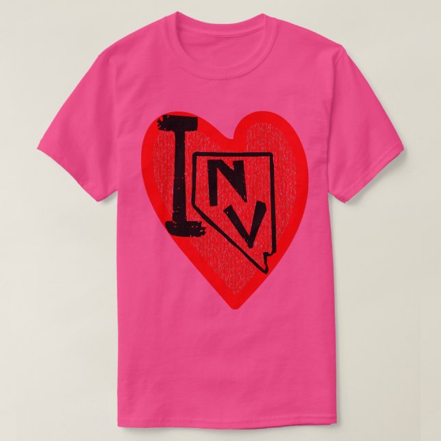 Camiseta Amo Nevada I Heart Nevada (Diseño del anverso)
