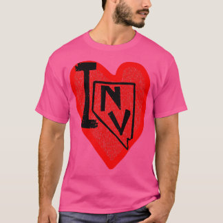 Camiseta Amo Nevada I Heart Nevada