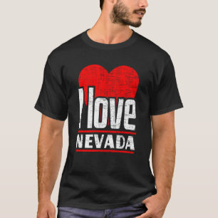 Camiseta Amo Nevada Mejor Estado Hogar Que Corazón Nevada