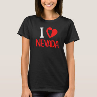 Camiseta Amo Nevada Usa Estado América Viaje Nevadan Coche