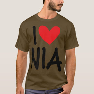 Camiseta Amo Nia Nombre Chica Personalizada Mujer BFF Amigo