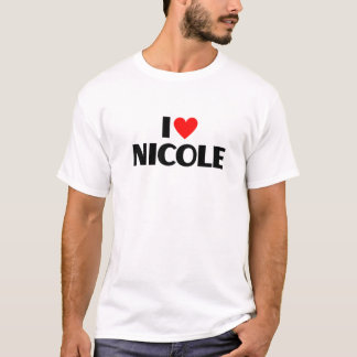 Camiseta Amo Nicole - Corazón Nicole