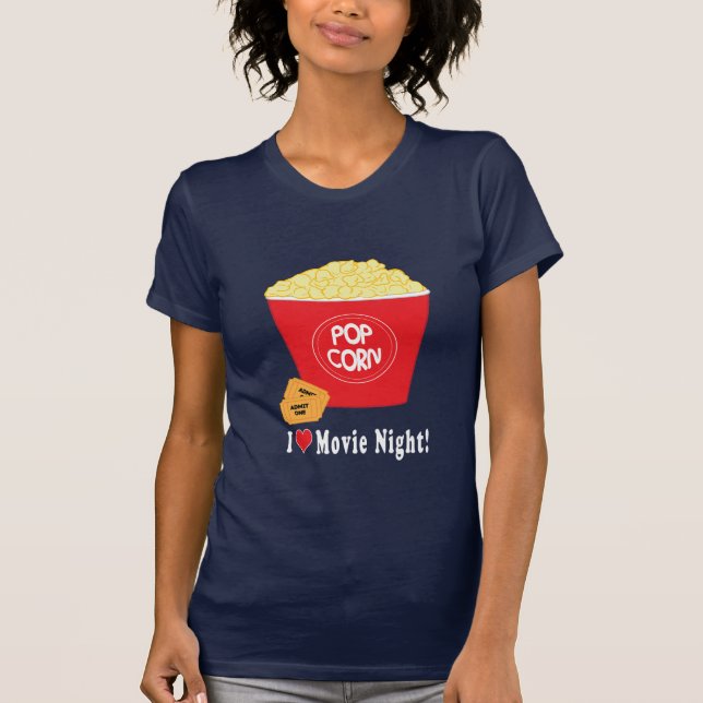 Camiseta Amo noche de película (Anverso)