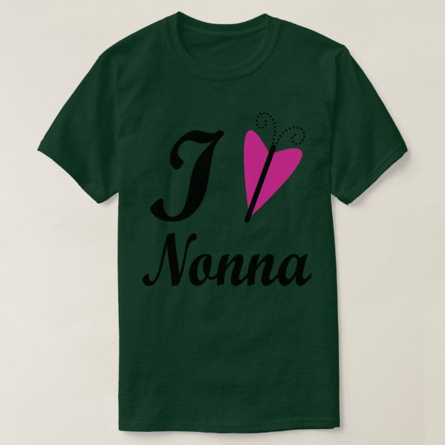 Camiseta Amo Nonna (Diseño del anverso)
