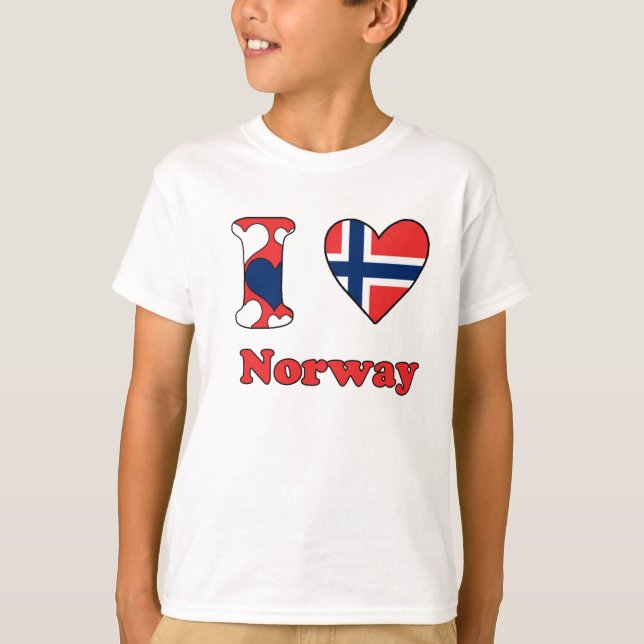 Camiseta Amo Noruega (Anverso)