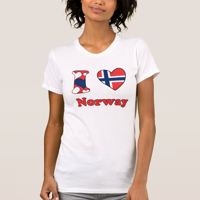 Camiseta Amo Noruega (Anverso)