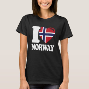 Camiseta Amo Noruega Patria Noruega