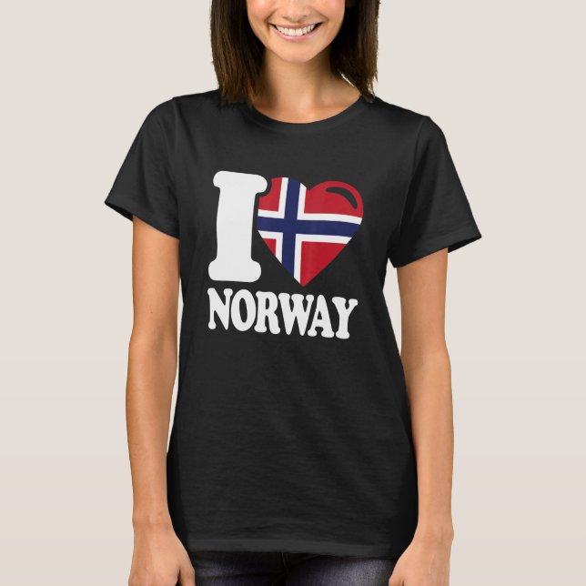 Camiseta Amo Noruega Patria Noruega (Anverso)