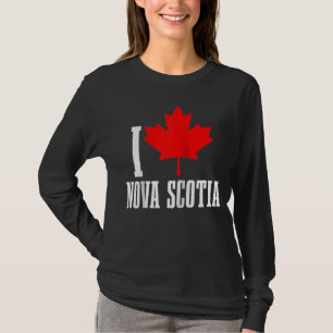 Camiseta Amo Nueva Escocia Maple Leaf Canadá Bandera canadi